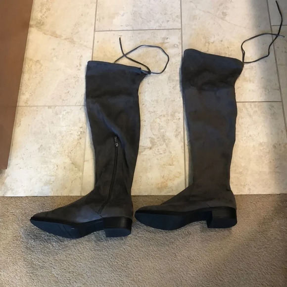 CIRCUS by Sam Eldelman gray suede boots - Picture 1 of 12
